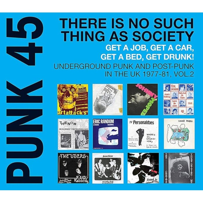 Various Artists - Punk 45: There’s No Such Thing As Society Label (Cyan Vinyl)