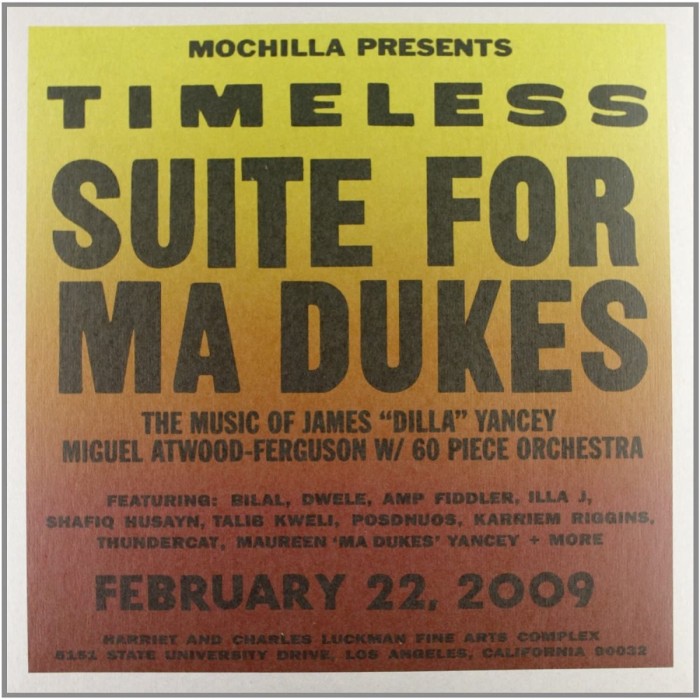 Various Artists - Mochilla Presents: Timeless - Suite For Ma Dukes