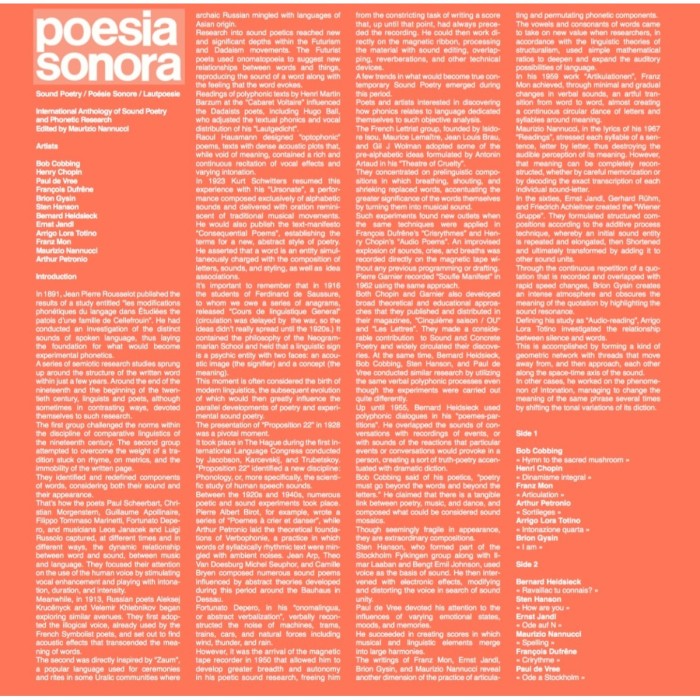 Various Artists - Poesia Sonora