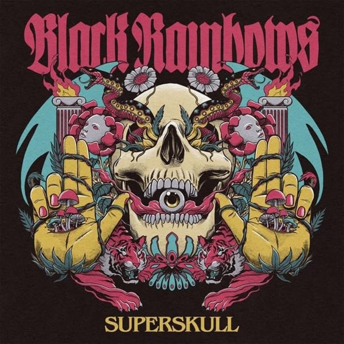 Black Rainbows - Superskull (Ltd Side A/Side B White/Blue/Neon Pink Vinyl)